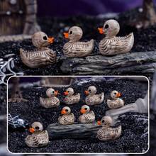 1/5/10/20/30pcs Gothic Style Skull Duck - Resin Small Statue, Compact Desktop Decor For Home, Office, Party - Dark Style Enthusiasts Collection Gift, Easy To Display, Easter, Halloween Decoration, Creepy, Detailed Sculpture, Unique Decor - Multicolor - View 1