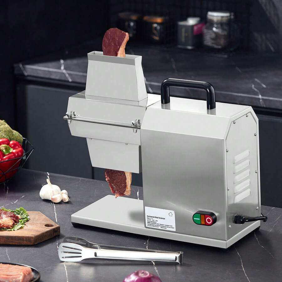 Commercial Meat Tenderizer, Heavy Duty Stainless Steel Kitchen Tool With Handle, Meat Tong, And Cleaning Brush, 450W Electric Meat Tenderizer Machine For Beef, Turkey, Chicken, Pork, And Fish - 查看 1