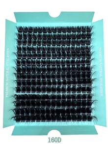 280pcs/210pcs/196pcs/140pcs Faux Mink Eyelashes 200D/160D/120D/100D/80D/60D 8D Luxury Fluffy DIY Cluster Lashes - 8-20mm Mixed Length Eyelash Extension 0.07mm Russian D Curl Thick And Reusable Dramatic Lashes, Beginner Friendly For Daily, Party, Stage, Night Out, Ideal Gift For Mother's Day, Easter, Valentine's Day, Music Festival, Christmas, Christmas Eve, Thanksgiving - D - 查看 13