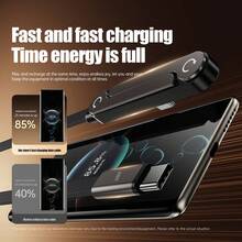 240W Foldable Phone Holder & Cable, Type-C To Lightning, Multi-Angle Adjustable Nylon Braided Cable, 65W USB/Type-C To Type-C High-Speed Data Transfer & Fast Charging Cable Compatible With IPhone 17 Pro Max/17 Pro/17/16 Pro Max/16 Pro/16/15 Pro Max/15 Pro/15 Plus/15, - Black - View 3