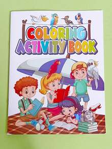 1pc Educational Art Supplies Youngsters' Drawing & Painting Coloring Book | Paper Material, Painting Supplies, Craft Activity Sketchbook For Kids, Creative Learning Gift For Boys & Girls - Multicolor - View 9