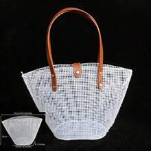 1 Set Of Black Mesh Plastic Embroidery Hand-Woven Bag DIY Tool Kit, Wallet DIY Material, For Handicraft Lovers, Handmade Gift - 1 Set - View 7