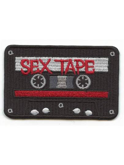 1PC Tape Cassette Patch NuMetal Music Rock Embroidered Iron On