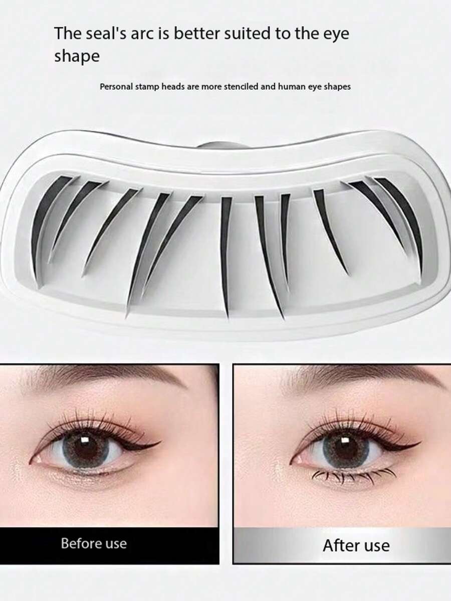 二合一防水防晕染眼线睫毛膏套装，持久卷翘定型 - 彩色 - 查看 1