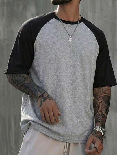 Men's Casual Loose Fit Short Sleeve T-Shirt, Comfortable And Suitable For Outdoor Sports And Daily Casual Wear