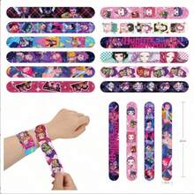12/24/36/48个装卡通K-POP拍手环，动漫拍手环，生日派对用品，拍照道具，节日礼物 - 彩色 - 查看 1