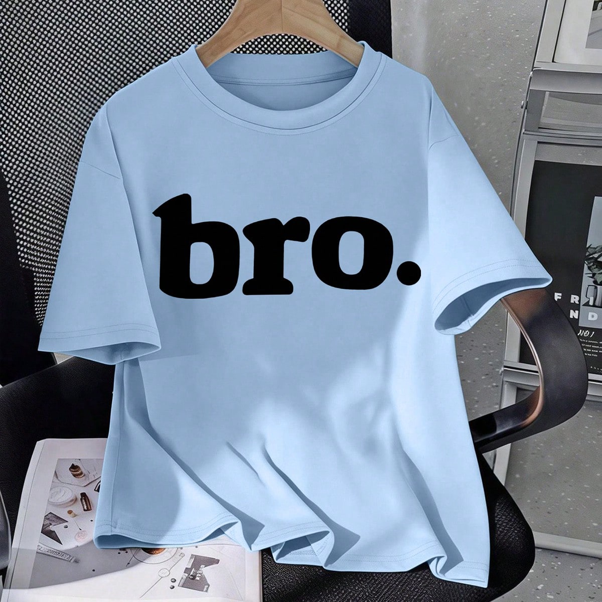 Camiseta con letra personalizada para adolescentes/niños, camiseta de manga corta holgada casual para niños, camiseta de cuello redondo - regalo per