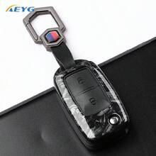 ABS Carbon Fiber Car Key Case Cover For VW Polo Tiguan Passat B5 B6 B7 Golf 4 5 6 MK6 Jetta Lavida Skod Octavia Seat - a - View 15