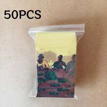 10/20/50/100PCS Smell Proof Mylar Bags With Cartoon Print, Resealable Foil Pouch Reusable Storage Bags For Party Favors - View 7