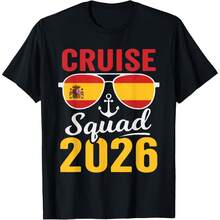 Cruise3 Squad 2026 Spain Spring2 Break T-Shirt - màu đen - Xem 1