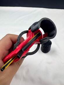 3D Printed Mini 12-Shot Flying Disc Launcher Prop, Easy No-Glue Assembly Battery-Free Outdoor Party Toy, Perfect Gift - Multicolor - View 6