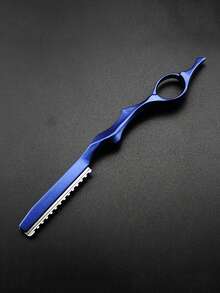 1件装理发师打薄剃刀，不锈钢材质，专业锋利，理发师专用，美发工具 - 彩色 - 查看 11