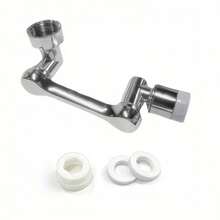 A 720° Rotating Stainless Steel Faucet Extension, Which Can Clean Dirt In The Basin And Is Suitable For Use On Balconies And Bathroom Countertops - B - View 5