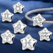 1pc Delicate Constellation Pattern Beaded Accessory, Suitable For Women To Wear Or DIY Jewelry Like Bracelets And Necklaces, A Thoughtful Gift For Girlfriend - Stars and Constellations - View 1