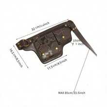 Printed Fashionable & Practical Handmade Waist Bag, Multi-Card Slots, Adjustable, Dual-Use Chest/Waist Bag - Multicolor - View 5