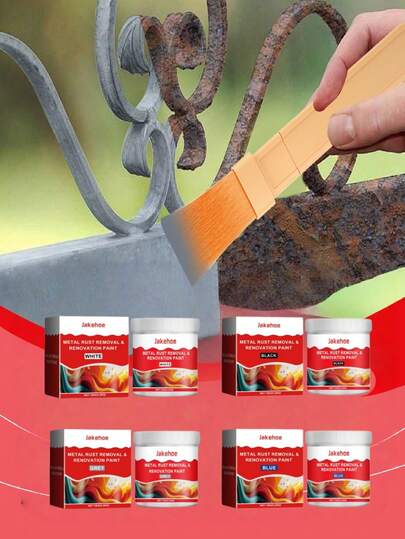 jakehoe 1 pieza (100g) Pintura decorativa a base de agua, adecuada para muebles de madera, reacondicionamiento de gabinetes, puertas, muebles y ventanas, cómodas, mesas auxiliares, mesas de comedor, armarios para zapatos y recoloración de puertas, ventanas y marcos de madera. Múltiples colores disponibles: blanco, negro, verde menta, azul roca. Se envían modelos nuevos y antiguos surtidos al azar.