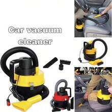 Aspiradora de coche de 12V, limpiador multifuncional portátil y potente para coches, yates y vehículos recreativos, adecuada para limpiar sofás, asientos, colchones, juguetes inflables y rincones, alimentada por un encendedor de cigarrillos, con un diseño - Multicolor - Ver 2