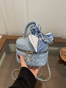 2026 New Arrival Wholesale Unique High-Quality Makeup Case Box, Mini Lipstick Bag, Shoulder Crossbody Bag For Women - Baby Blue - View 11