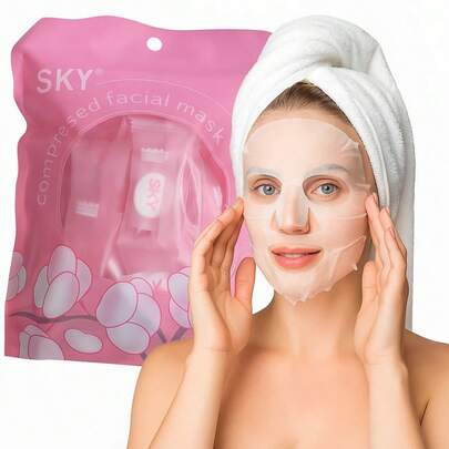 Kit 12 un Máscaras Desidratadas Descartável para Limpeza Facial e Skincare Profissional