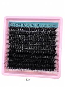 200D/160D/120D/100D/80D/60D 200pcs/180pcs/160pcs/140pcs/120pcs Synthetic Mink False Eyelashes, 8D Luxury Fluffy DIY Cluster Lashes - 10-20mm Mixed Length Eyelash Extension, 0.07mm Russian D Curl Thick And Reusable Dramatic Lashes, Easy For Beginners, Suitable For Daily, Party, Stage, Night Out, Ideal Gift For Mother's Day, Easter, Valentine's Day, Music Festival, Christmas, Christmas Eve, Thanksgiving - D - 查看 13
