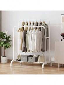 Perchero sencillo para el suelo del dormitorio, perchero grueso para el dormitorio, perchero plegable para ropa de interior - Ver 3