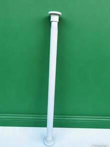 1pc Adjustable Stainless Steel Closet Hanging Rod, Extendable Bathroom Towel Bar, Clothing Rack, Curtain Rod, Wardrobe Hanger, Retractable Shower Curtain Rod, Balcony Rod - No Drilling Required, Suitable For Curtains, Doors And Bedroom - Multicolor - View 11