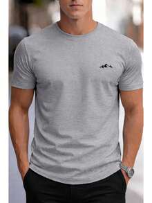Everest Basic Men's T-Shirt - Gris - Ver 3