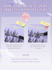 126簇 NAGARAKU 0.07C 10-12MM 云朵系列 003 簇假睫毛 DIY 套装 睫毛嫁接 混合长度睫毛嫁接 化妆 - 查看 5