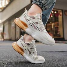 Giày thể thao nam casual, giày tối giản nhẹ, đế dày đa năng. - Trắng nâu - Xem 9