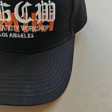 涂鸦卡车司机帽，轻便柔软可调节棒球帽，四季皆宜 - 黑色 - 查看 3