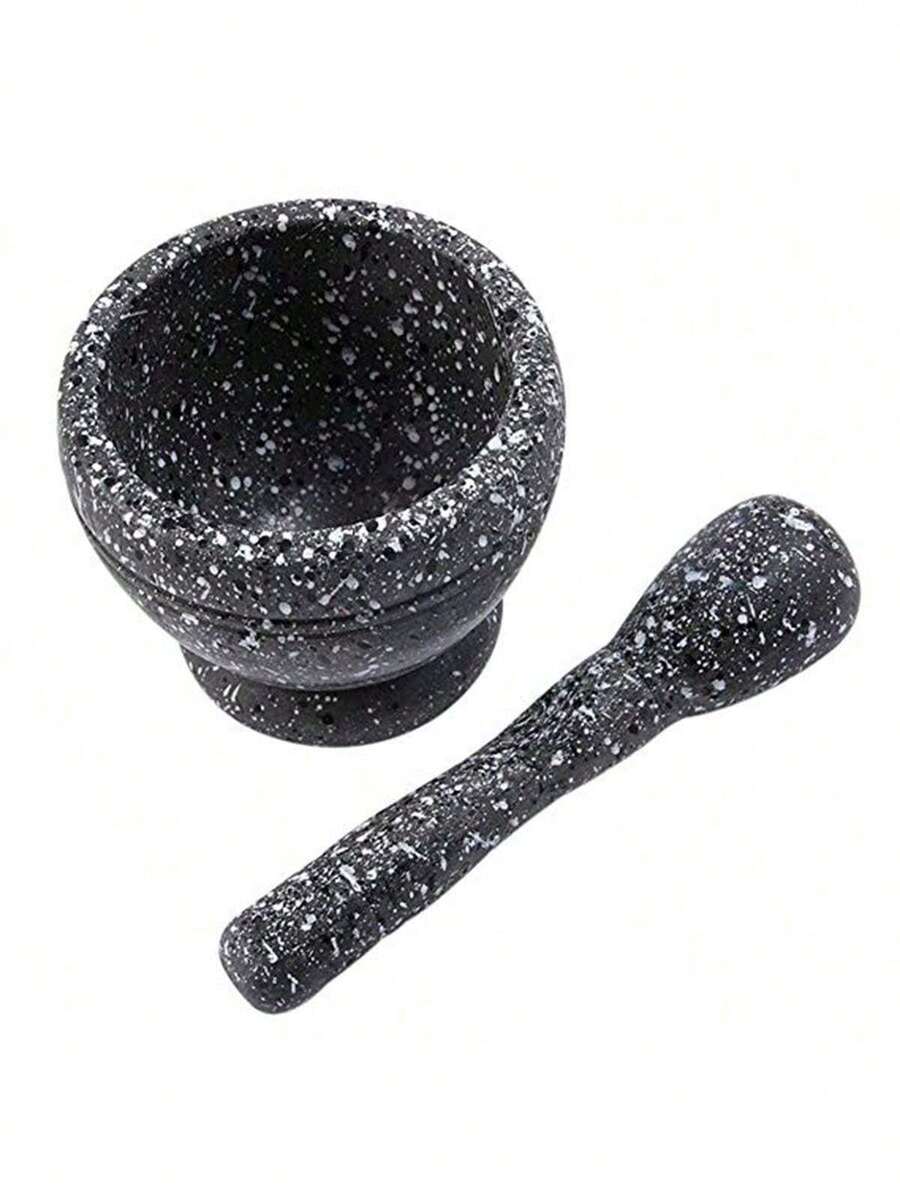 Prensa de ajo multifuncional de acero , triturador de ajo manual, herramienta de cocina para hacer pasta de ajo, prensa de ajo portátil y compacta. - Negro - Ver 1