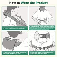 2000mAh USB充电式肩颈按摩器，专业揉捏按摩器，适用于颈部、背部、肩部、腿部，适合家庭和办公室使用。 - 彩色 - 查看 5