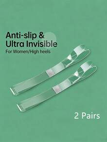 Correas antideslizantes para tacones altos de mujer, fijador de zapatos transparente e invisible, evita que los zapatos se resbalen, adecuado para tacones de aguja - transparente - Ver 10