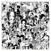 61pcs Black & White NANA Stickers, Suitable For DIY Planner, Phone, Laptop, Notebook, Christmas Gift - 1 Set - View 1