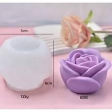 Bộ khuôn silicon làm hoa hồng với các kích cỡ nhỏ, vừa và lớn, thích hợp để trang trí nhà cửa, làm nến thơm, xà phòng thủ công, thạch cao tự làm, đồ thủ công bằng nhựa. - hoa - Xem 4