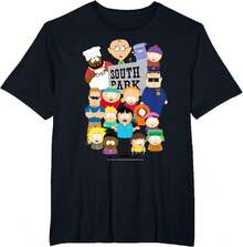 South Park Cast T-Shirt - 黑色 - 查看 7