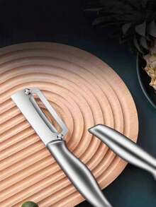 1个多功能不锈钢削皮器，轻松削去水果、冬瓜、甘蔗、南瓜等的皮，毫不费力 - 彩色 - 查看 5