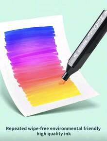 Touch Markers, Dual-Tip Markers With Base, Professional Set For Drawing, Art, Lettering, Graphic Design, And Projects - Rectangle - View 4