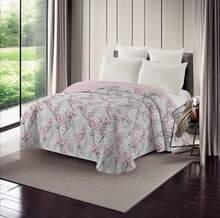Quilted Bedspread + 2 Pillowcases, Printed For Spring, Summer, Autumn And Winter. 100% Microfiber, 150 X 150 Cm. - 設計-7 - 查看 2