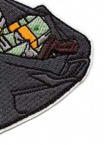 1pc Men's Canvas Wallet With Embroidered Money Pile Patch Decor - Multicolor - View 6