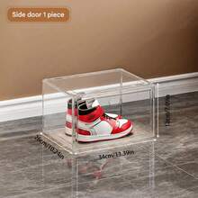 Transparent Magnetic Shoe Box, Suitable For Storing Shoes, Bags And Collections. Multi-Layer Design, Dust-Proof And Moisture-Proof, Large Capacity Shoe Cabinet. Magnetic Opening And Closing Design, Easy Access And Clear Display. - View 6