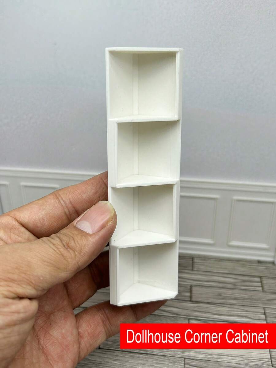 娃娃屋塑料三角转角柜墙角书架带储物功能 - 轉角書櫃 - 查看 1