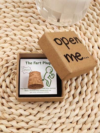 [Funny Butt Plug Gift] Funny Butt Plug Gift Box | Cartoon Character, Humorous Quote - Novelty Joke For Birthday - Paper Box With Card - Perfect For Parties, Fart Jokes, Fun Design, Sturdy Structure