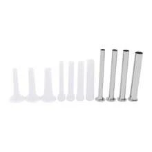 SENDERPICK 3L Commercial Sausage Stuffer Meat Filler Machine Stainless Steel+ Filling Tubes - Silver - View 11
