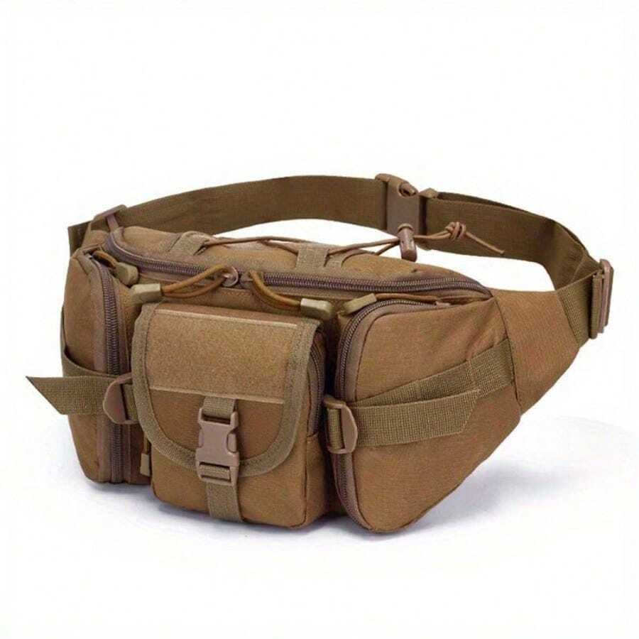 Outdoor Waist Bag Men's Tactical Waterproof Molle Camouflage Hunting Hiking Climbing Nylon Mobile Phone Belt Pack Combat Bags - Multicolor - View 1