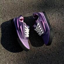 HNLY CLN Limited Edition Reissue Purple Oversized Lightning Bread Sneakers, Niche Street Hip-Hop Skateboard Design, Minimalist New Unisex Outdoor All-Season Low-Top Compact Casual Skate Shoes, Non-Slip Durable American Rugged Style, Student Party Vacation Workwear Couple Classic Versatile Hiking Outdoor Women Shoes, Retro Fashion Commute Daily Outdoor Suitable For Various Occasions Men Shoes DW004 - Purple - View 12