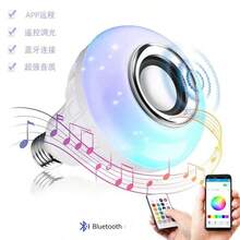 Bluetooth Speaker Bulb 12w RGB Smart LED Bulb With Controller - Multicolor - View 9