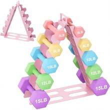 Strength Training Dumbbell Rack - Roze - Bekijken 4