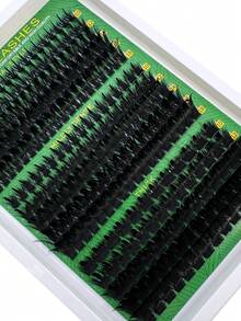 Spikes Lash Cluster Eyelash Extensions60D 100D 160D Thick Spiky Individuals Lashes 10-18mm Mega Wispy Eyelash Extension Fluff DIY D Curly Lash Extension Unique Spiky Cluster Eyelash Extensions Anime Individuals Fairy Cluster Lashes 8-18mm 260pcs DIY At Home - DD - 查看 5