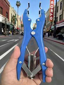 1pc Heavy-Duty Balloon Expansion Clamp & Multi-Tool For Poultry, Sheep Tail Cutting, Clown, Vet & DIY Use - Compatible For Latex Balloons, Bobbers, Glitter Filling, Castration/Marking Rings - View 2